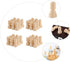 TOYANDONA 50pcs Wooden Chess Pieces Toys - Unfinished Wood Crafts Puzzle Toy - Wood Checker Toys Painting DIY Chess