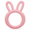 Silicone Babies Teethers, Baby Teething Toys for Soothe Sore Gums, BPA Free, Easter Gifts for Boys and Girls, Pink