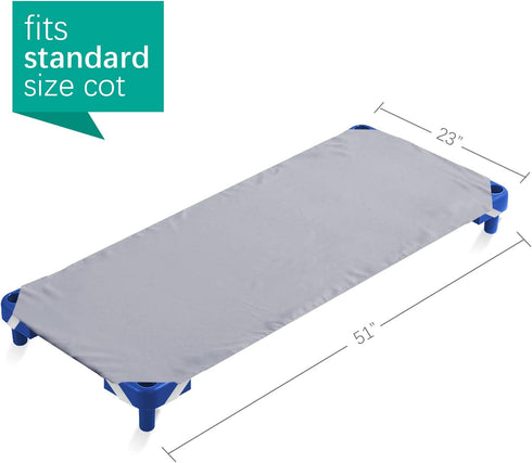 10 Pack 23" 51" Cot Sheets for Daycare Standard Size - Fits x Cot, Daycare Essentials, Childrens Naptime Cot Sheet