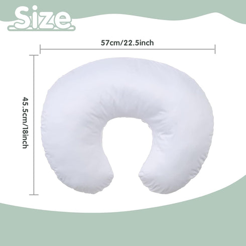 Winmany Baby Waterproof Nursing Pillow Cover Newborn Breastfeeding Pillowcase Soft Replaceable Slipcover for Boys