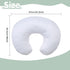 Winmany Baby Waterproof Nursing Pillow Cover Newborn Breastfeeding Pillowcase Soft Replaceable Slipcover for Boys