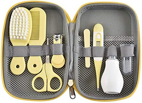 Kit8 1 Set Plplaaoo Baby Healthcare and Grooming in Newborn Nursery Health Care with Nail Clipper Hair Brush Nose