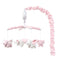 The Peanutshell Crib Mobile for Girls - Soft Pink Musical Baby Crib
