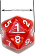 12-Pack 20 D20 SmartDealsPro Sided Dice Pearl Large Polyhedral Spin Down Dice Die with Pouch for DND RPG MTG Table Game