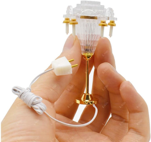 1/12 iLAND Scale Accessories of Dollhouse Lights, Classic Miniature Lamp for Dollhouse Decoration, Brilliant Candle