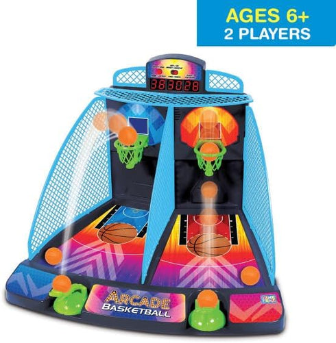 Game Zone Arcade Basketball - Fast-paced Tabletop Multiplayer Game for Ages 6+ - Indoor & Outdoor Skill Game