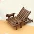 Toyvian 2 Sets Doll House Swimming Pool with Swimming Ring, Folding Beach Sunbath Chair Miniature Craft Furniture Pool
