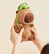 12inch Cute Capybara Plush with Turtle Backpack - Soft Capybara Stuffed Animal Toy Doll Pillow for Kids