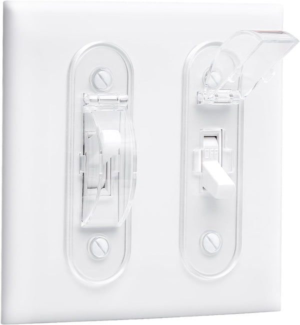 Wall Switch Guard, Childproof Light Switch Cover Guard, Toggle Style, Clear