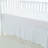 Love2Sleep 100% 800 Count, (24" 38"+10") Inch Dust Ruffle Crib Skirt, Egyptian Cotton Thread Mini Crib Size x Drop