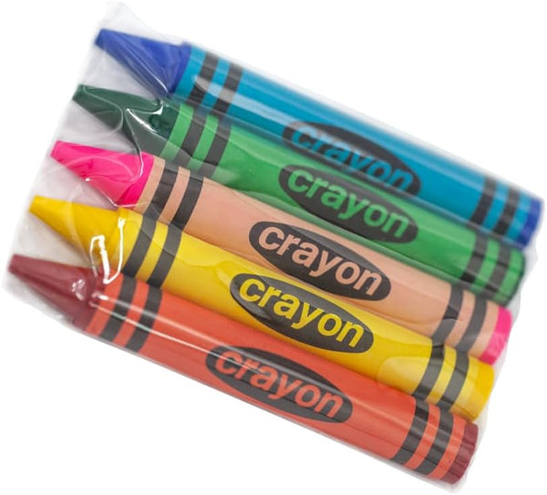Lucky Art 20 Sets of 5 Packs (100 count) Jumbo Size Crayons