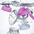 JADE KIT Manual Breast Pump, Adjustable Suction Silicone Hand Pump for Breastfeeding, Purple
