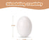 10-Count White Fake Easter Eggs, Wooden Eggs in Carton for Painting and Crafts, Food Toys for Kitchen Play and Room