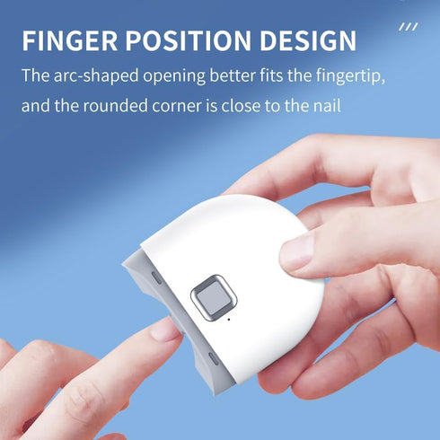 U ANNPER Trimmer Automatic Electric Nail Clipper with Nail Scraps Storage USB Rechargeable Safety Fingernail