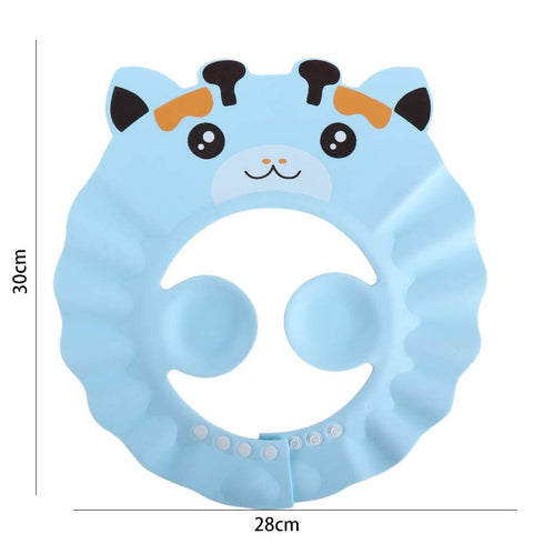 generic Baby Bath Hat, Cute Adjustable Baby Shower Shampoo Cap Safe Shower Bathing Cap Hair Wash Eye Ear Protection