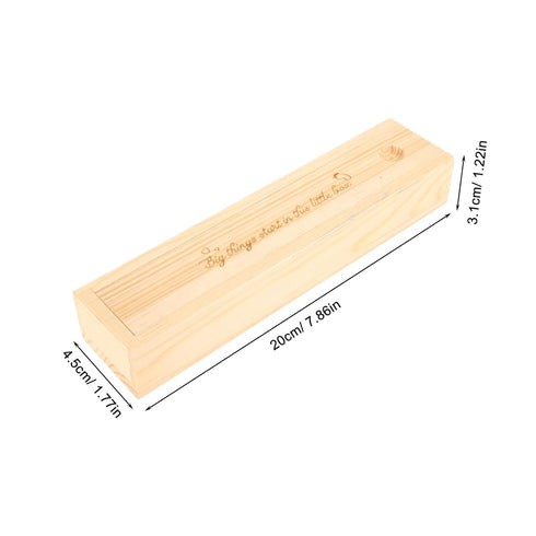 VOSAREA Wooden Pregnancy Test Keepsake Box for Announcement Decorative Storage for Memorable Moments for Preserving