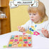 Wooden Puzzles for Toddlers 1-5 Years Old, Alphabet, Number, and Shape Educational Learning Toys Set