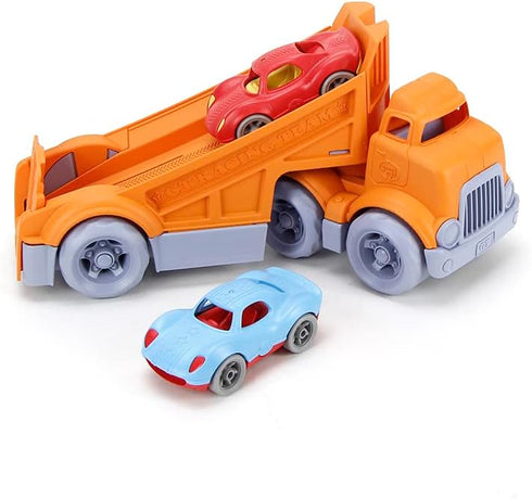 Green Toys Racing Truck with 2 Racers - Eco-Friendly Toy Vehicle for Kids
