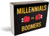 Millennials vs Boomers Trivia Card Game - The Imagineering Company, 200+ Questions to Test Your Generational IQ