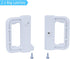 Retractable Baby Gates Extra Wide Baby Gate Replacement Parts Kit Retractable Dog Gate Full Set Wall Mount Accessories Extra Long Baby Gate Hardware with Brackets, Latches, Hooks, Screws, White