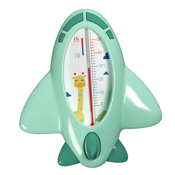 Bath Thermometer in Cartoon Plane Shape PP Material Water Temperature Monitor for