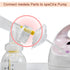 Maymom Backflow Protector - Compatible with Spectra S2 S1, 9 Plus Breastpumps - 4 pc with Bonus Flange Adapters