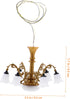 Model Chandelier Mini Lamp for Doll House, Tiny House Ceiling Lamp, Dollhouse LED Chandelier Miniature Furniture