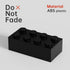 Classic Bulk Brick Block 2x4, 200 Piece Building Brick Black, Creative Play Set Compatible with Lego Parts and Pieces