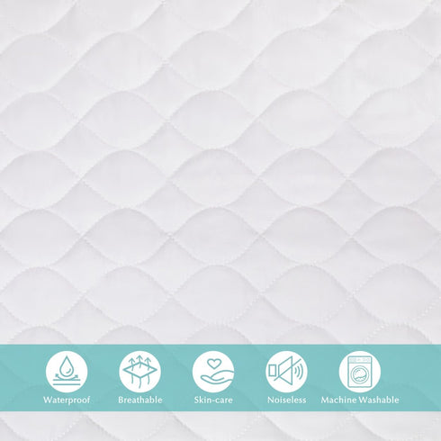 38" 24" Pack American Baby Company Waterproof Fitted Mini Crib Mattress Protector x - Quilted, Noiseless, Ultra-Soft