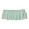 BKB Solid Ruffled Mini Crib Skirt, Mint Green