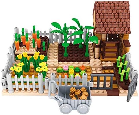 General Jim's Country Garden Farm House Working Fields Building Blocks Toy Bricks Building Set with Accessories Fun Set for Teens and Adults
