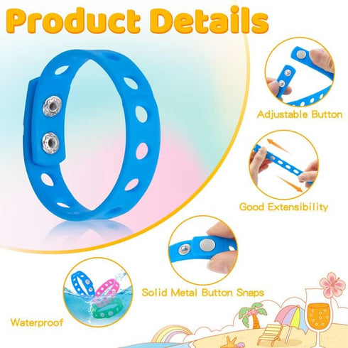 20 PCS Stuffed Croc Bracelet Band, Silicone Charm Bracelet for Kids, Croc Charm Bracelets in Bulk