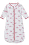 Long Sleeve Sleep Sack, 100% Cotton Baby Sleeping Bag, 0-18 Months, Pink Swan