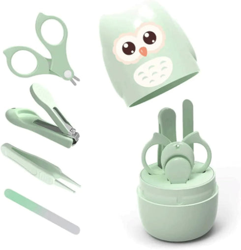 LASTRAN 4 in 1 Nail Care Kit Nail Clippers Scissors Nail File Tweezers