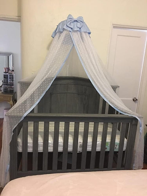 Joylife Blue Baby Canopy Netting for Toddler Bed - Bug Protection