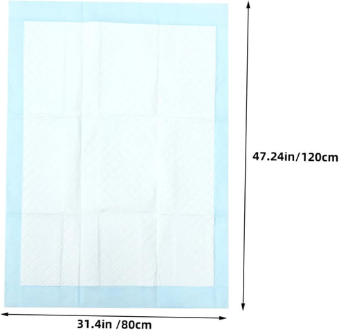 VICASKY 10-Pack Extra Thick Disposable Changing Pads for Leak Protection - Non-Slip Design