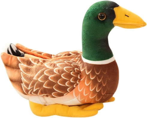 Realistic Mallard Duck Plush Stuffed Animal Toy Gift for Kids (Green)