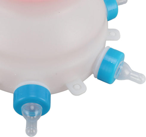 Fockety 6 Lamb Milk Feeder Bottle, Pacifier Round PC Plastics Easy to Clean Sheep Feeding Cup, Portable Safe Milk Pot