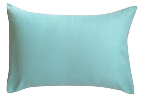 Ella & Max Toddler Pillowcase Aqua Color for 13x18 & 14x19 Toddler Pillows - Easy to Wash, Handmade in USA