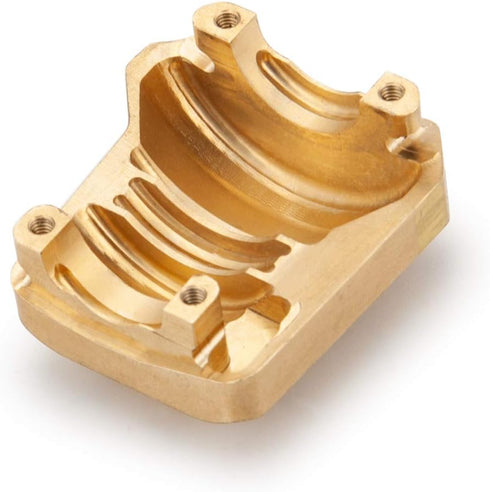 RCLions 2pcs Brass Diff Cover, Heavy Duty Front/Rear Axles Housing Cover for TRX4 T4 Upgrades, 1/10 RC Crawler