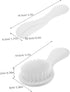 VANZACK 2Pcs Set Brush and Comb with Soft Bristles Gentle Scalp Massage Brush for Newborns Cradle Cap Treatment