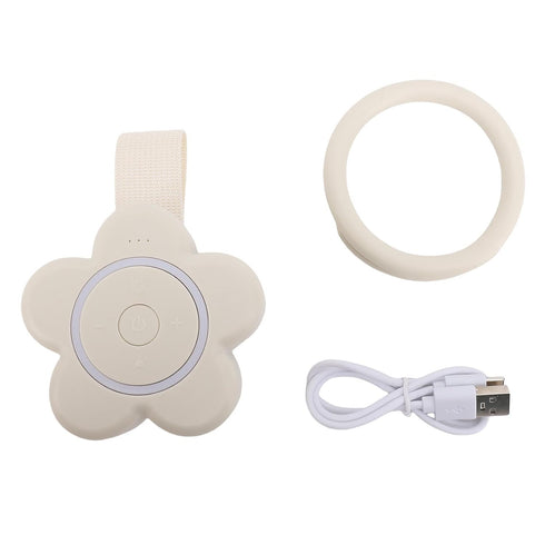 Matybobe Portable White Noise Sound Machine for Babies - Lightweight Beige Timer Music Device