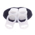 Dummy 10pcs Soft Silicone Adapter Rings Baby Pacifier Clips Holders for Button Style Soother Teething Ring (White)