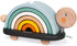 Janod Sweet Cocoon Wooden Rainbow Turtle - 7 Piece Stacking & Pull Toy with 6 Pastel Arches for Ages 18 Months+
