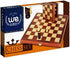 Foldable Wood Travel Chess Set - WE Games 11.5 in Walnut Board