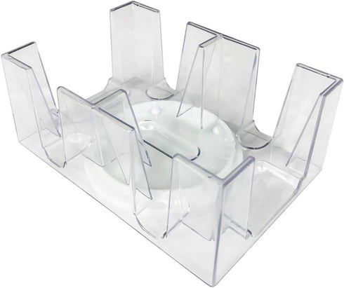 Yuanhe 6 Deck Revolving Rotating Canasta Playing Card Tray