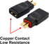 4 PCS Male and Female Deans T Plug to Connector Adapter Compatible with TRX Wireless Converter for RC Battery Charger Slash