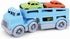 Green Toys Car Carrier, Blue - Kids Toy Vehicle for Pretend Play, Motor Skills, 4 Piece Set, Made in USA, Dishwasher