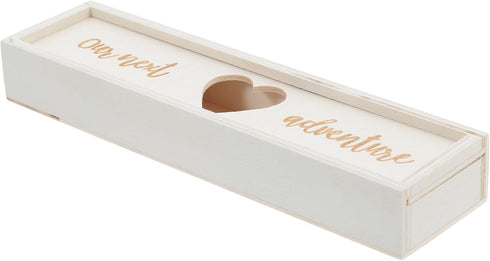 LABRIMP Stylish Wooden Pregnancy Test Keepsake Box for Women Elegant Announcement Holder