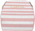 Daypack Personalized White and Pink Stripe Pattern Diaper Bag Customized Nursing Baby for New Mom for New Born